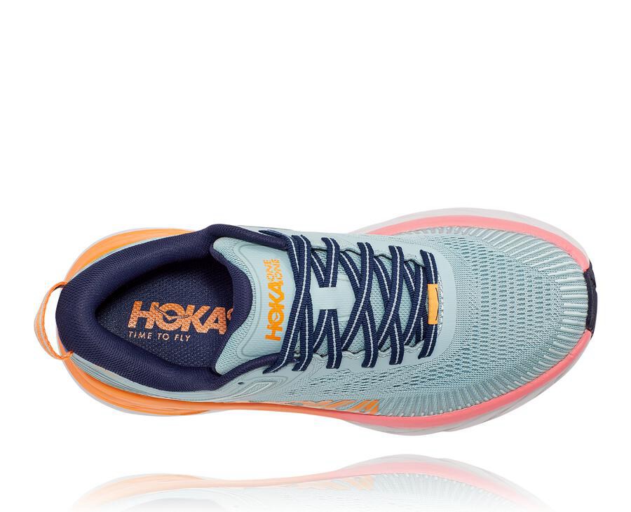 Hoka One One Løbesko Dame - Bondi 7 - Blå - 256840REY